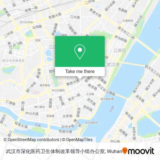 武汉市深化医药卫生体制改革领导小组办公室 map
