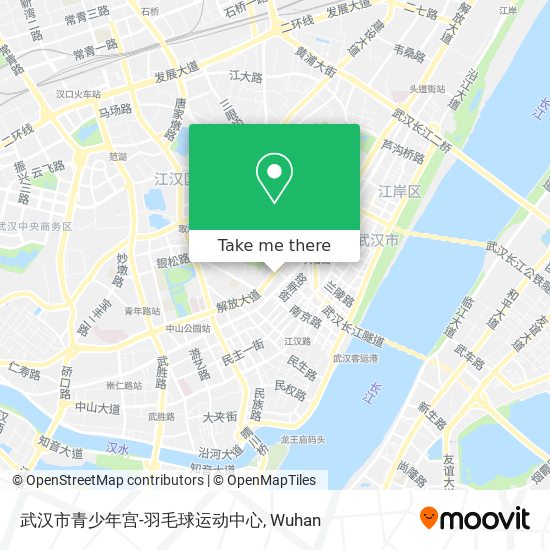 武汉市青少年宫-羽毛球运动中心 map