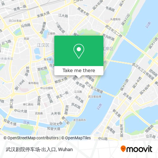 武汉剧院停车场-出入口 map