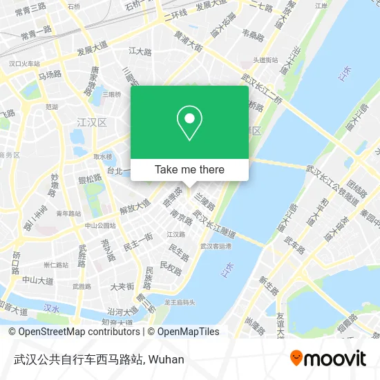 武汉公共自行车西马路站 map