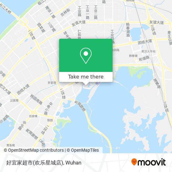 好宜家超市(欢乐星城店) map