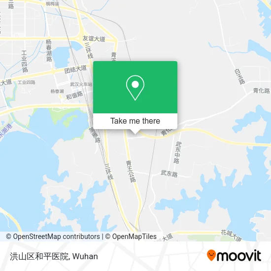 洪山区和平医院 map