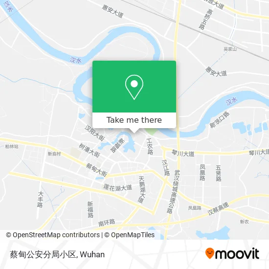 蔡甸公安分局小区 map