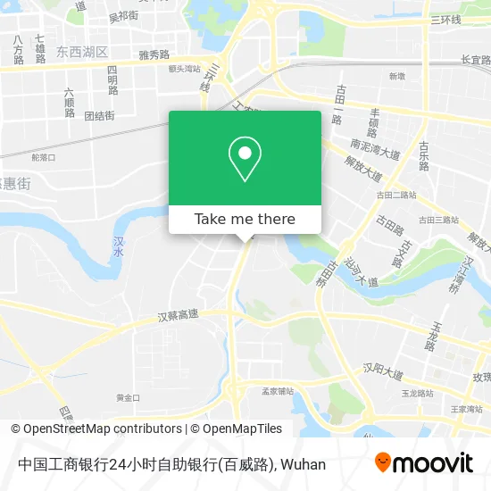 中国工商银行24小时自助银行(百威路) map