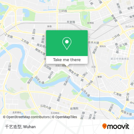 千艺造型 map