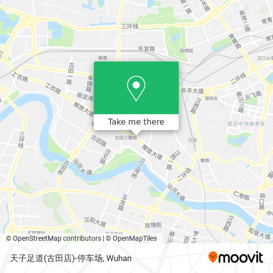 天子足道(古田店)-停车场 map