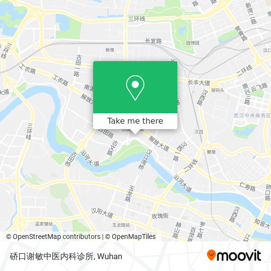 硚口谢敏中医内科诊所 map