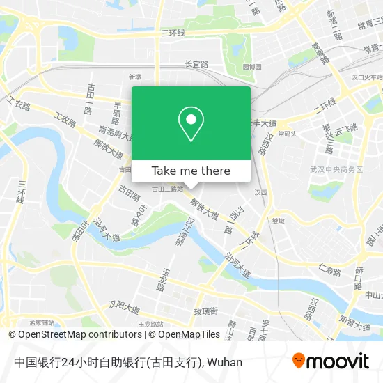 中国银行24小时自助银行(古田支行) map