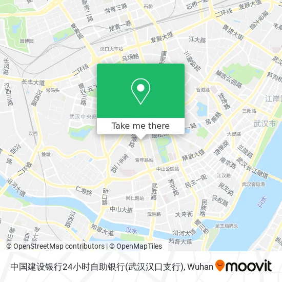 中国建设银行24小时自助银行(武汉汉口支行) map