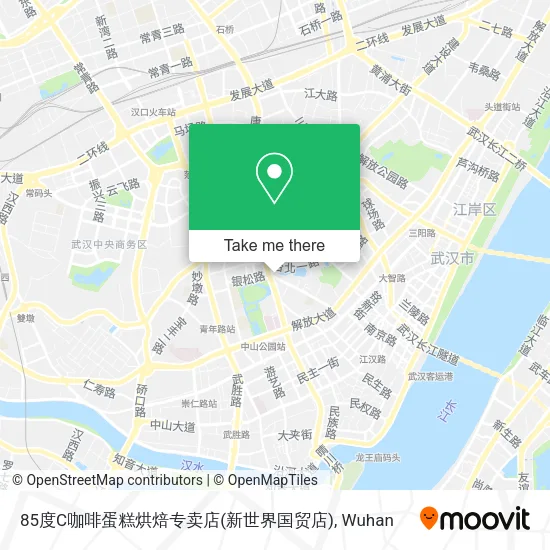 85度C咖啡蛋糕烘焙专卖店(新世界国贸店) map