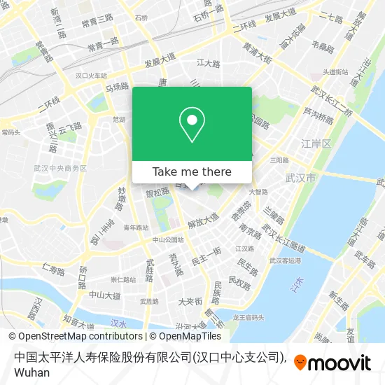 中国太平洋人寿保险股份有限公司(汉口中心支公司) map