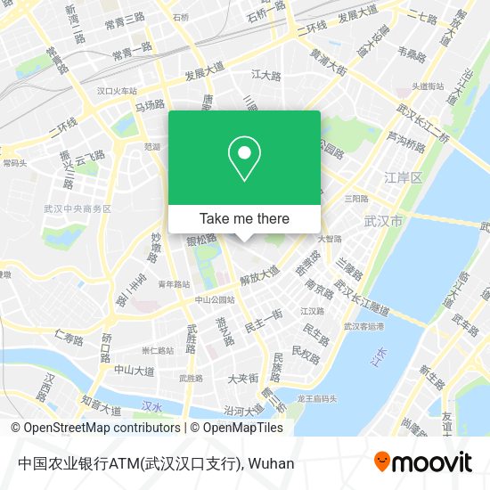 中国农业银行ATM(武汉汉口支行) map