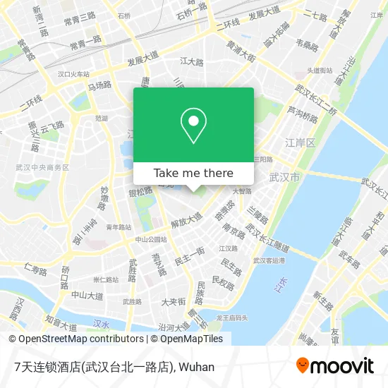 7天连锁酒店(武汉台北一路店) map