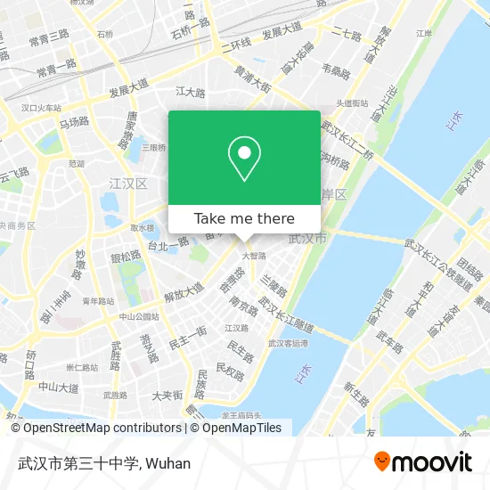 武汉市第三十中学 map