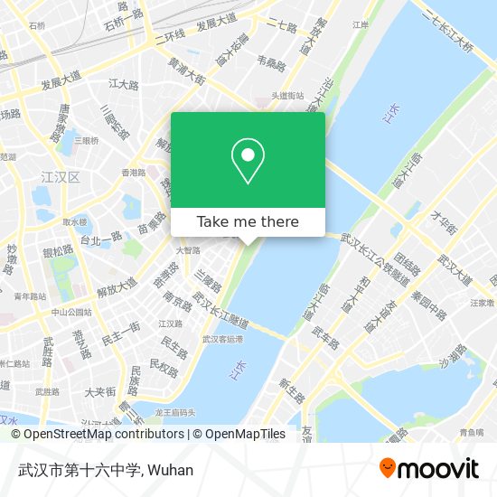 武汉市第十六中学 map