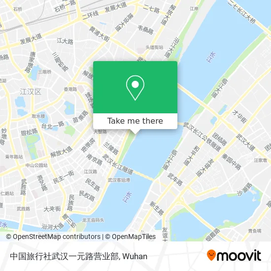 中国旅行社武汉一元路营业部 map
