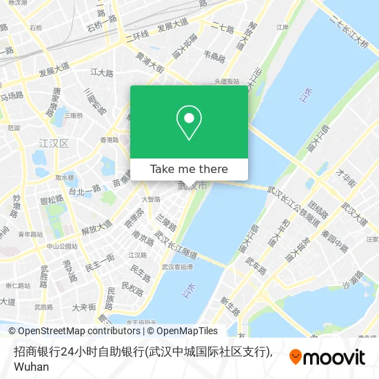 招商银行24小时自助银行(武汉中城国际社区支行) map