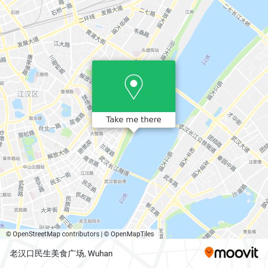 老汉口民生美食广场 map