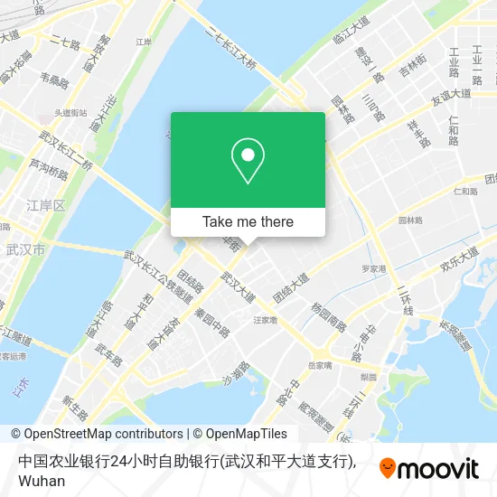 中国农业银行24小时自助银行(武汉和平大道支行) map