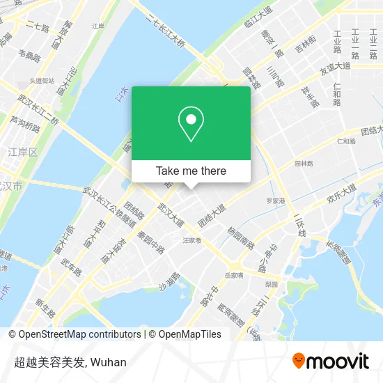 超越美容美发 map