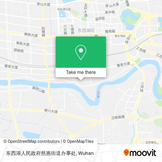 东西湖人民政府慈惠街道办事处 map