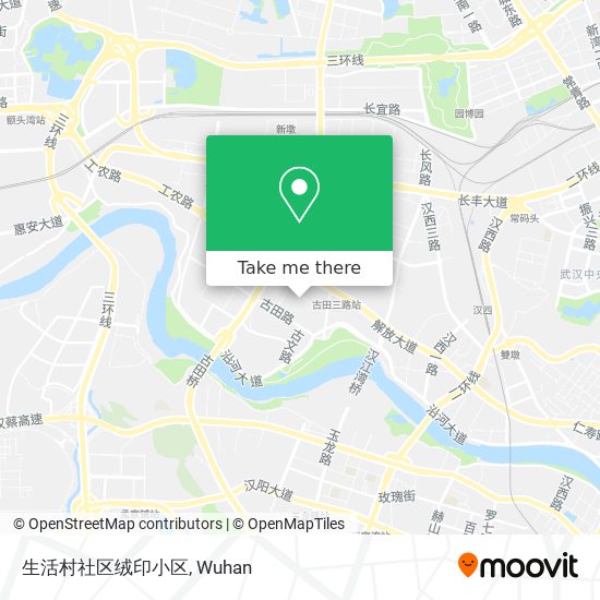生活村社区绒印小区 map