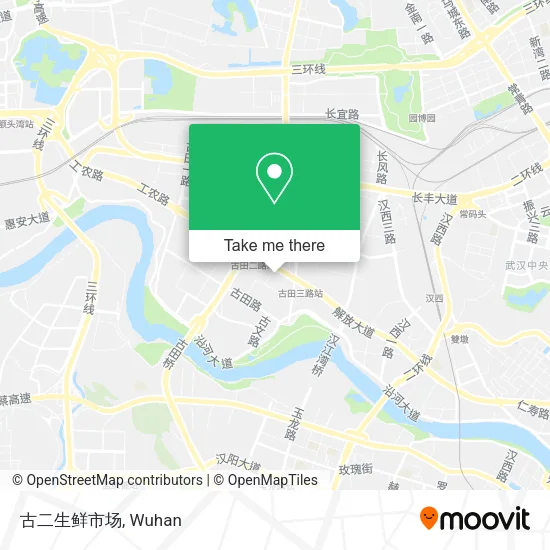 古二生鲜市场 map
