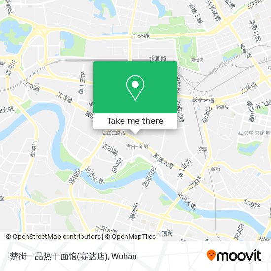 楚街一品热干面馆(赛达店) map