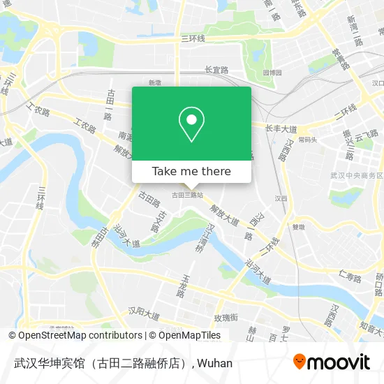 武汉华坤宾馆（古田二路融侨店） map