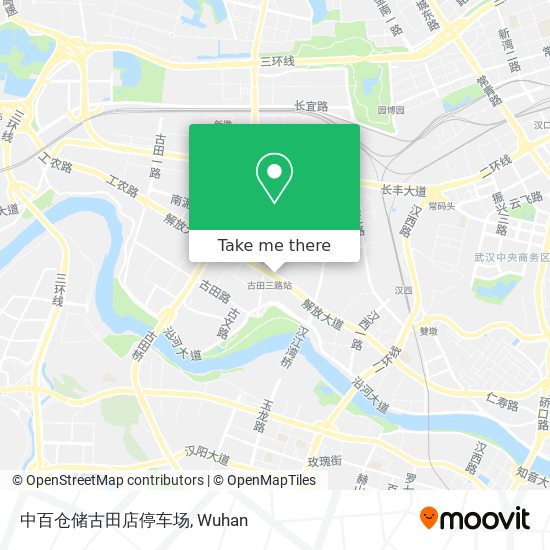 中百仓储古田店停车场 map