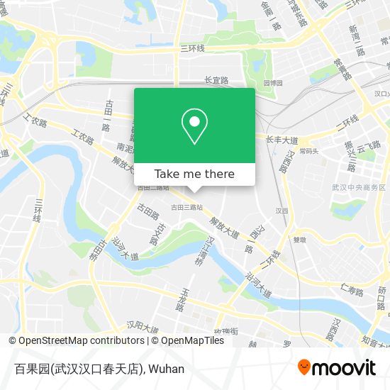 百果园(武汉汉口春天店) map