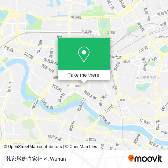 韩家墩街肖家社区 map