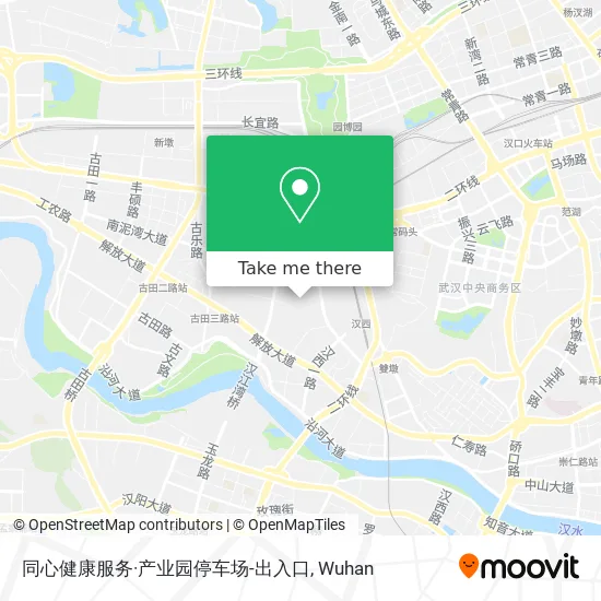 同心健康服务·产业园停车场-出入口 map