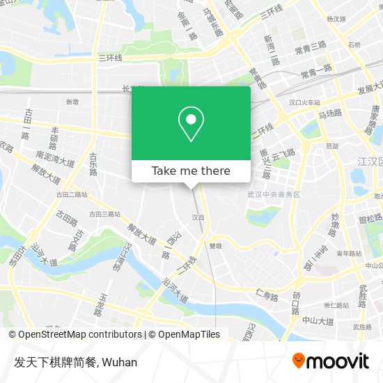 发天下棋牌简餐 map