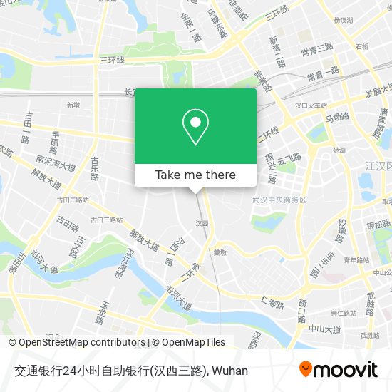 交通银行24小时自助银行(汉西三路) map