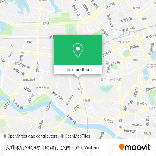 交通银行24小时自助银行(汉西三路) map