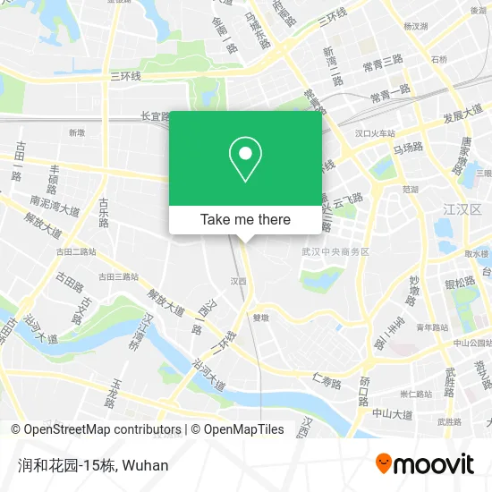 润和花园-15栋 map