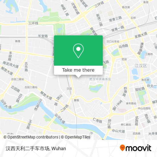 汉西天利二手车市场 map