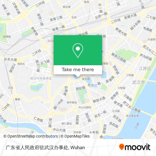 广东省人民政府驻武汉办事处 map