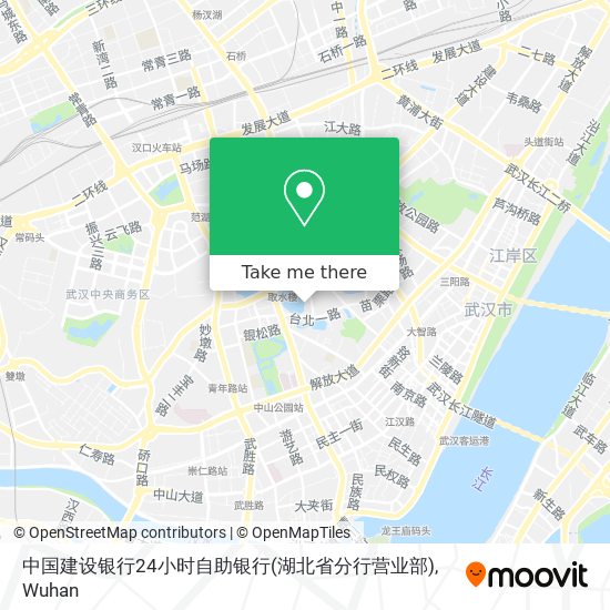 中国建设银行24小时自助银行(湖北省分行营业部) map