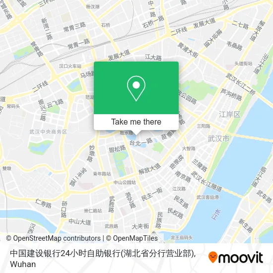 中国建设银行24小时自助银行(湖北省分行营业部) map