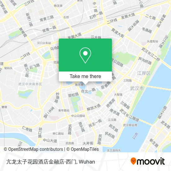 亢龙太子花园酒店金融店-西门 map