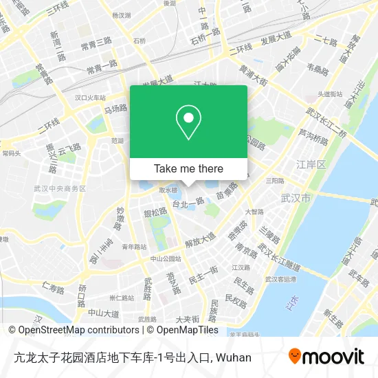 亢龙太子花园酒店地下车库-1号出入口 map