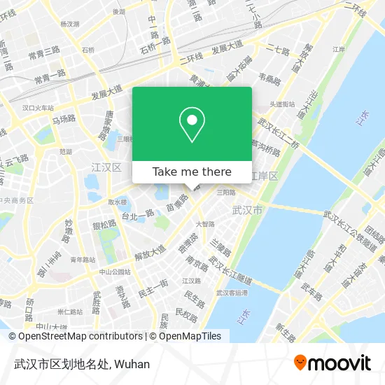 武汉市区划地名处 map