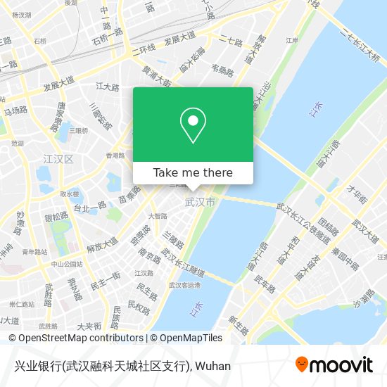 兴业银行(武汉融科天城社区支行) map