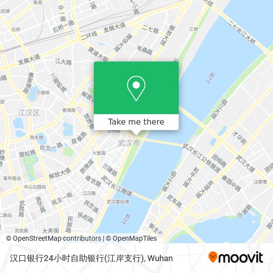 汉口银行24小时自助银行(江岸支行) map