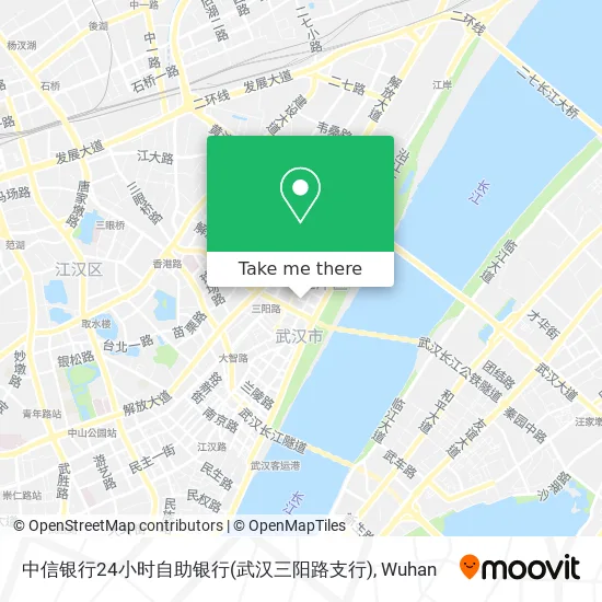 中信银行24小时自助银行(武汉三阳路支行) map