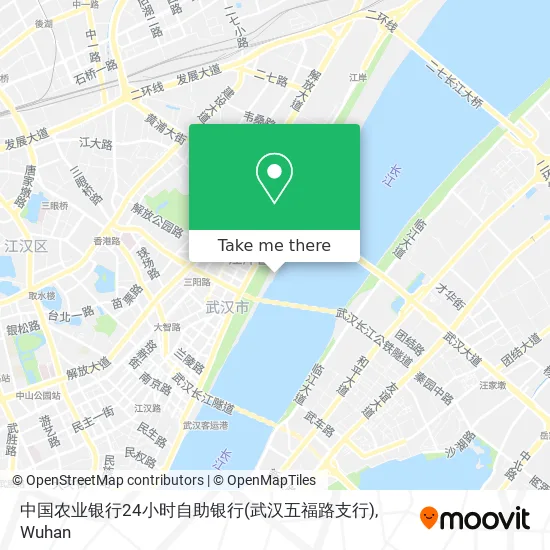 中国农业银行24小时自助银行(武汉五福路支行) map