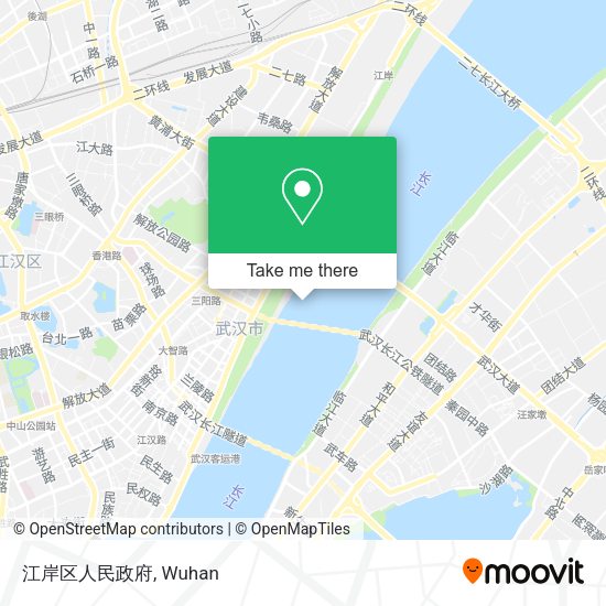 江岸区人民政府 map
