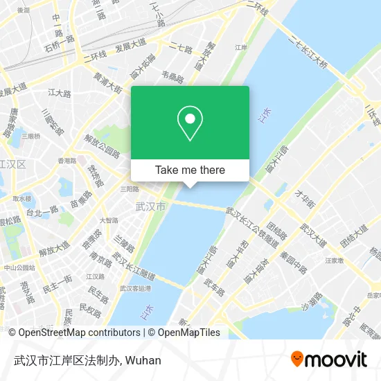 武汉市江岸区法制办 map